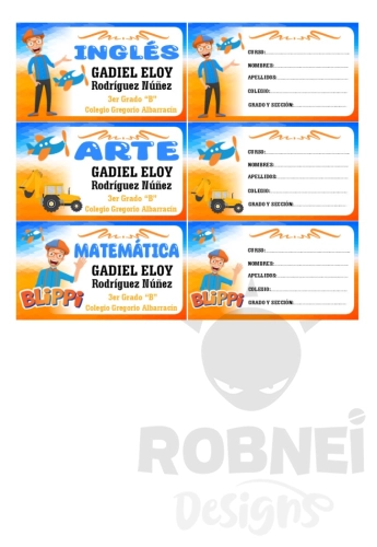 Blippi Etiqueta